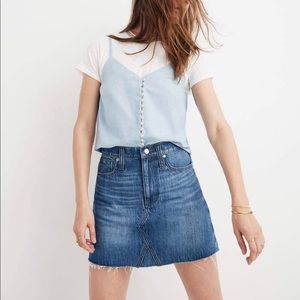 Madewell denim mini skirt size 24